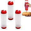 16/20/24oz Sauce Dispenser Plastic Sauce Squeeze Bottle Double Head Sauce Bottles  Picnic