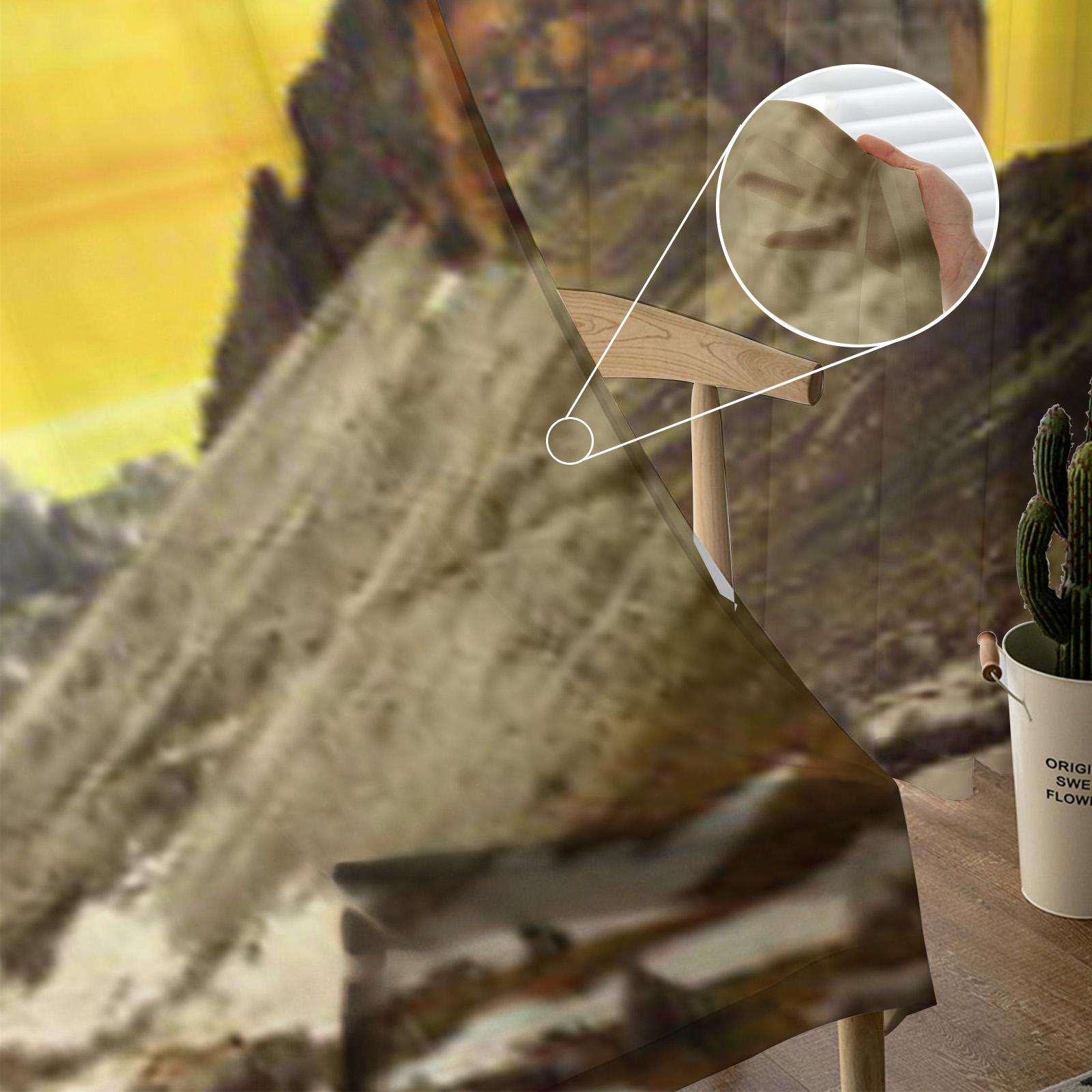 Три Чиме ди Лаваредо на закате Доломитовые Альпы Италия Прозрачные шторы Гостиная Тюлевая — фото 3