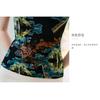 Mesh Short-sleeved Shirt Summer New Fashion Slimming Printed Top Large Size Middle-aged Women's Clothing