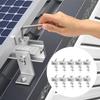 Mounting Accessories Show As The Picture Aluminium Solar Holder 10 Pack Holders Easy Installation Optimized Energy Production
