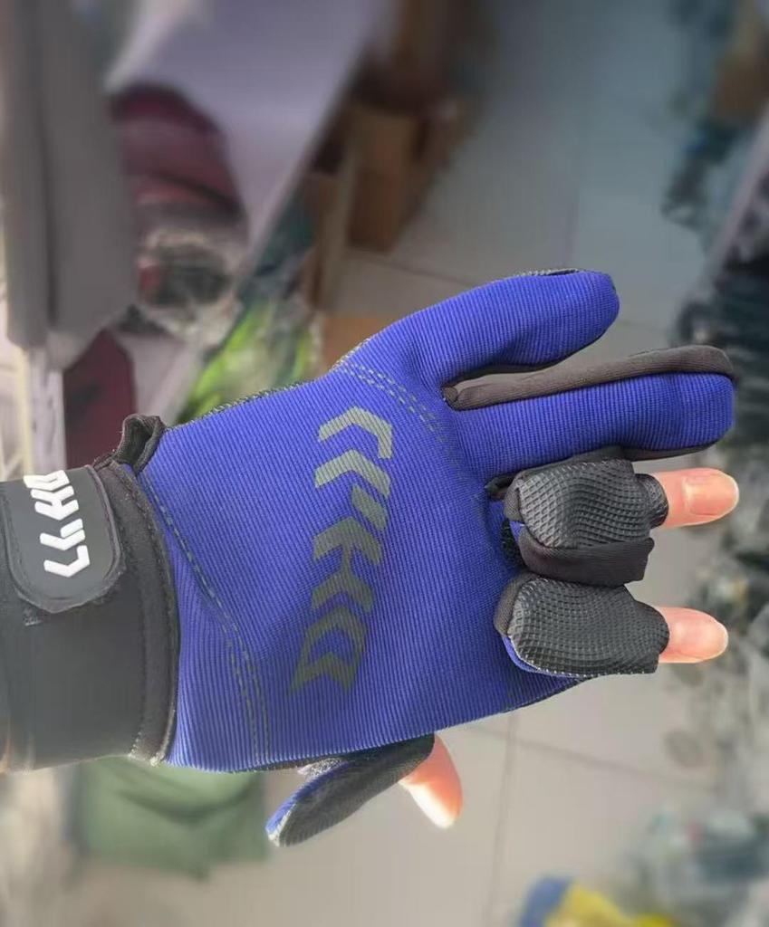 Convertible Three-Finger Warm Fishing and Outdoor Gloves with Velvet Lining for Winter Protection