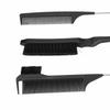 Double Sided Hair Dye Brush Professional Hair Salon Soft Nylon Dye Brush Rat Tail Comb for Highlighting