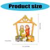 LED Lighted Traditional Christmas Nativity Scene Ornament Set Resins Figurines for Home Table and Fireplaces Decoration