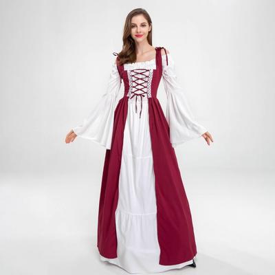 Halloween Court Princess Queen Costume, Retro Drama Stage Costume