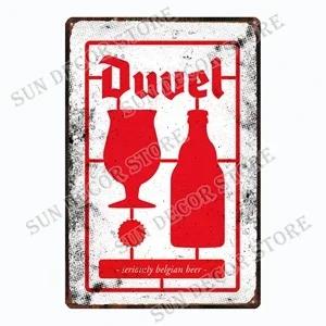 Belgium Beer Tin Plaque Vintage Man Cave Metal Signs Beer Tin Sign For Bar Pub Kitchen Drink Poster Plates Gift Xcm A