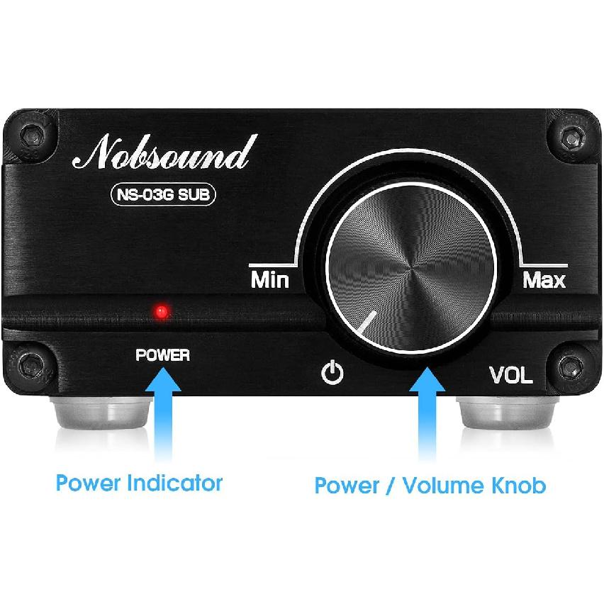 Nobsound 100W Subwoofer Digital Power Amplifier Audio Mini Amp (Black)