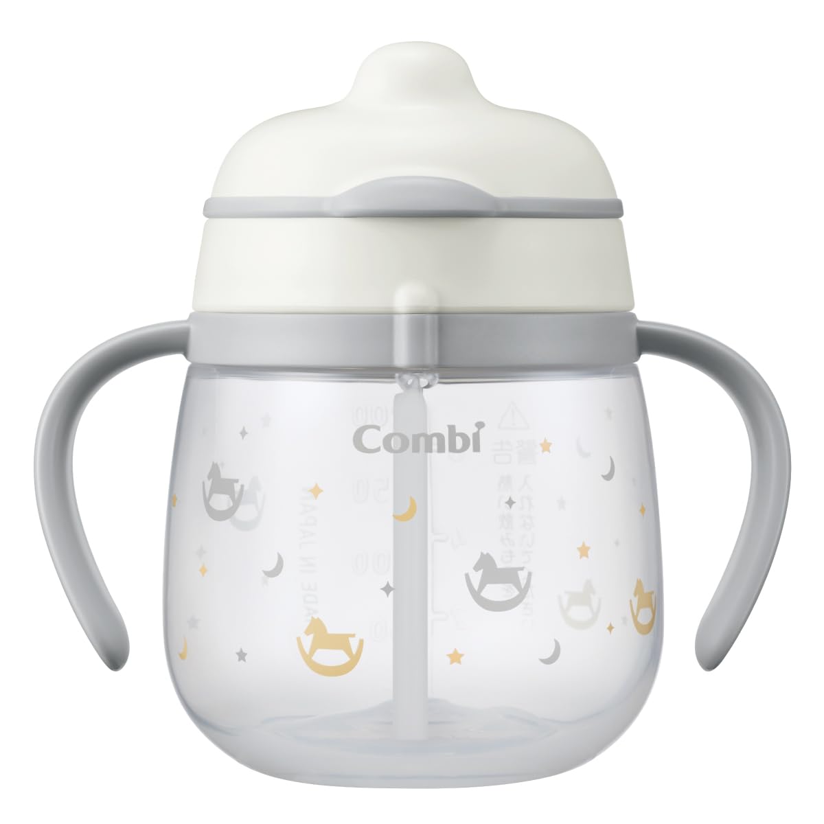 Поильник-чашка Combi Rakumug First Straw 240 Q Mokuba для детей от 4 месяцев (для старых)