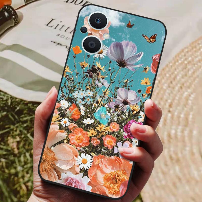 For OPPO Reno 8 Lite 5G Case Cover Reno 7 Lite Phone Bumper Silicone Soft TPU For Cover OPPO Reno7 Lite / Reno8 Lite Fundas Capa