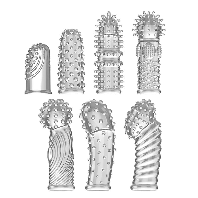 Finger Spike Sleeve Adult Sex Toy For Women Solo Play Masturbation Erotic G-spot Stimulation Accessories To Vibrators