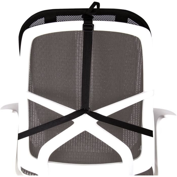 Support Dorsal en Maille - Fellowes - 9191301 - Graphite - Réglable - Confort Optimal