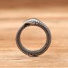 Vintage Simple Norse Ouroboros Rings For Men Women Stainless Steel Punk Biker Animal Snake Ring Fashion Jewelry Gifts