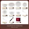 Mode Lanka Light Luxury Embossed Jingdezhen Ceramic Dinnerware Set