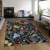 Multiple Sizes Laboratory Themed Pattern Carpet for Living Room Bedroom Sofa Home Decor Non-slip Floor Mat Luxury Gift