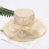 Damen Kentucky Derby Kirchenhut Kleid Fascinator Braut Organza Teeparty Hochzeitshut
