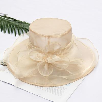 Damen Kentucky Derby Kirchenhut Kleid Fascinator Braut Organza Teeparty Hochzeitshut