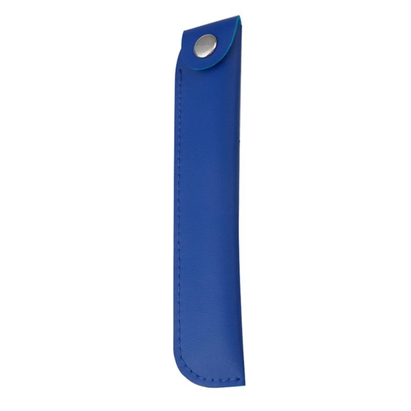 Solid Color Pencil Bag Retro Pencil Case Pen Bag Pen Case PU Leather Pencil Organisers Pencil Pouch for Ballpoint Pen