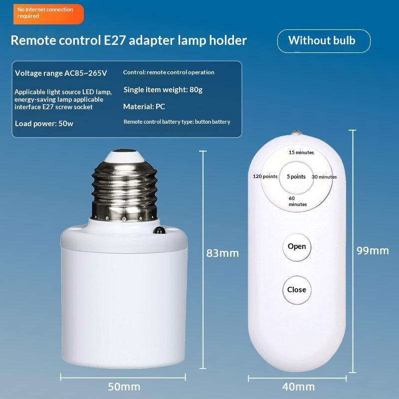 Smarter Sprachaktivierter Lichtschalter Offline Universelle Sprachsteuerung Haushalts-Glühbirnenschalter E27 Schraubsockel