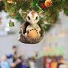 Juleanheng Xtmas Tree Drage Pendant Søt Dragon Baby Egg Hengende Ornament for Hjem Bildekorasjon