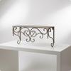 WroughtIron Shelf Antique Gray Rustic Wall Ornate Large A3506