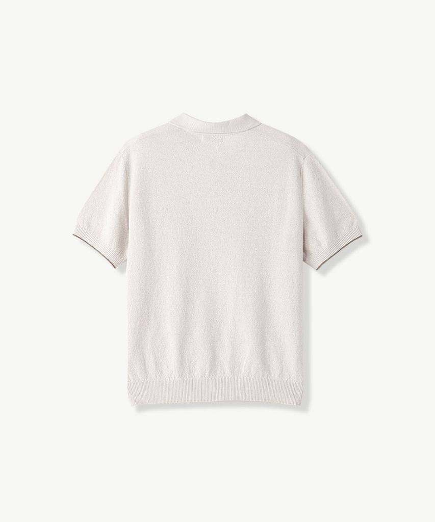 STCO Diems Honeycomb Open Collar Grey (Classic Fit)_Dktvb11Csg