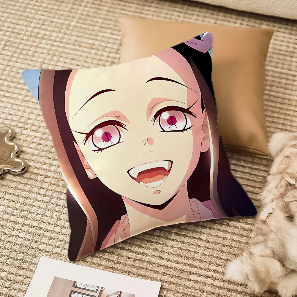 Cartoon D-Dämonen S-Schlächter Kissenbezug Hausstaubmilbenabweisend Unsichtbarer Reißverschluss Sofa Bett