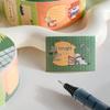 Mu Ran Cat and Town Journal Decorative Curl Stickers – DIY Cute Index Roll