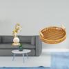 Sculpture Centerpiece Woven Tabletop Ornament Fruit Basket Decorative Bedroom Living Room Desk