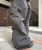 SOMEPLACE MAN Basic Oversized Wide Big Pocket String Parachute Cargo Pants_3 Colors