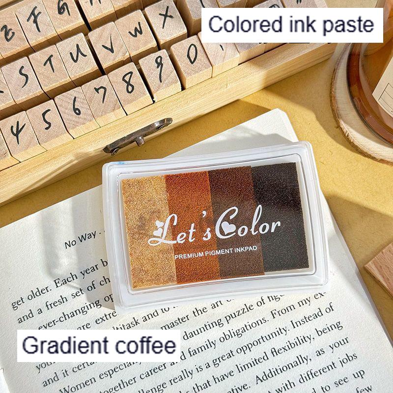 

6 Colors Gradient Vintage Inkpad for Stamp DIY Crafts Scrapbooking Ink Pads Rubber Wooden Stamps Paper Inkpads Paper Decor