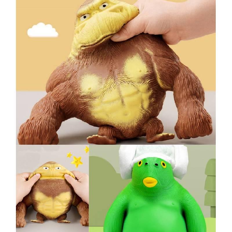 Creative King Toy Stress Relief Cartoon Soft Rubber Sand Sculpture Funny Decompression Doll