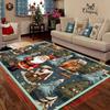 Santa Claus Christmas Rug - Soft, Non-Slip, Hand-Washable Indoor Doormat with Anti-Skid Backing, Ideal for Living Room and Bedro