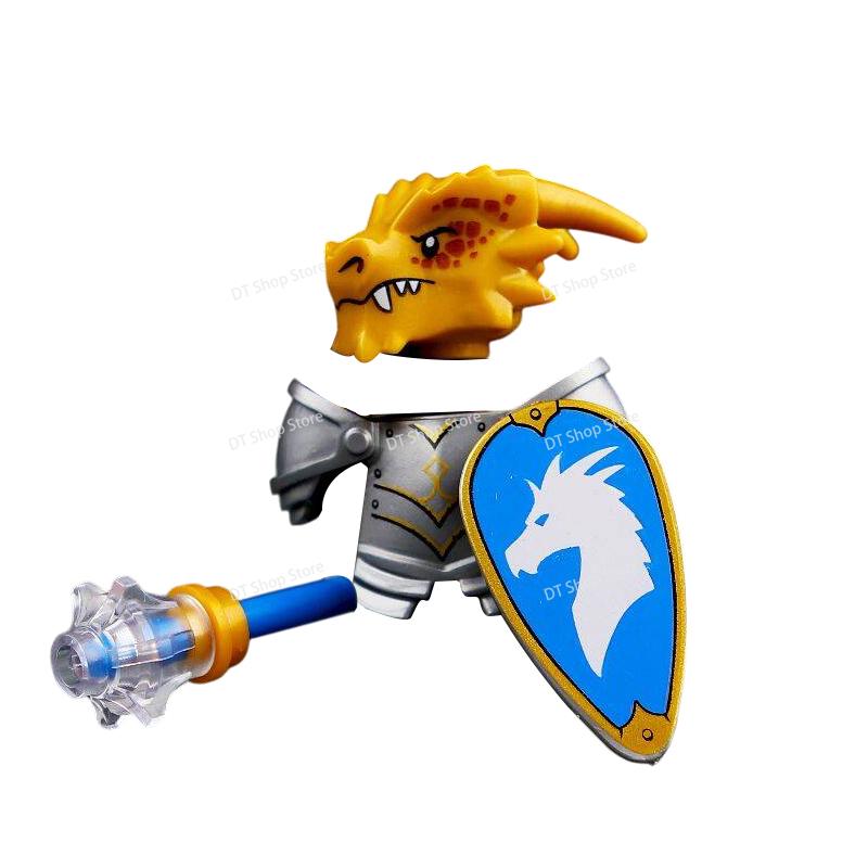 QQ04-7 Dragon Knights Heavy armor Bricks Assemble Building Blocks Action Figures accessories bricks Model Toys Christmas Gifts