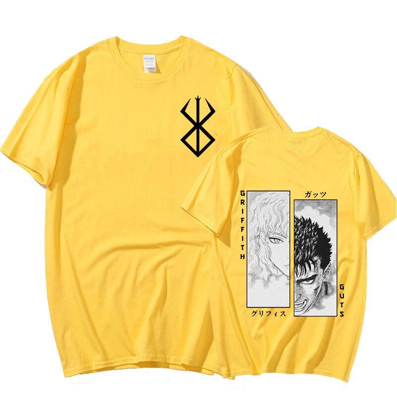 Men Women T-Shirt Anime Guts Griffith Cotton T Shirt Harajuku Funny Berserk T-Shirt Printed Clothes Hip Hop Tops Tees Summer Tops LOTA