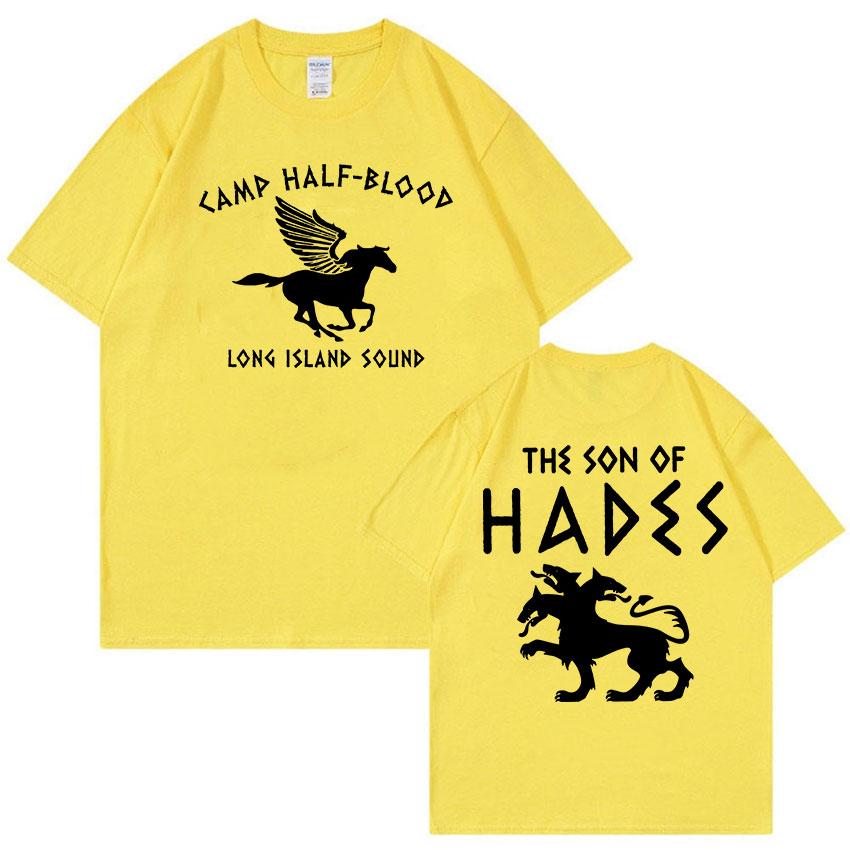 Percy Jackson Camp Half Blood Graphic T Shirt Men ONeck Retro Fashion Cotton Tshirt Unisex Casual Oversized Tshirts Streetwear