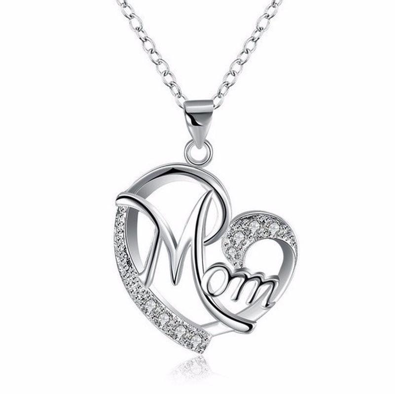 Wshi Explosion Mom Heart Shaped Mother Love Diamond Accessories