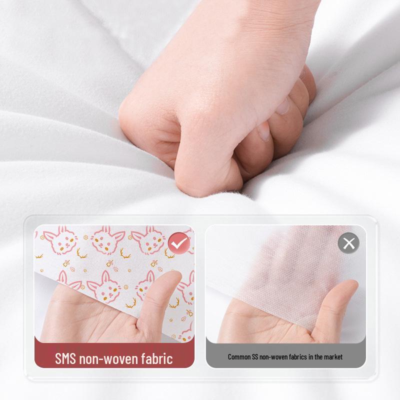 Travel Disposable Double Bed Sheet & Duvet Cover Set - 4 Pieces