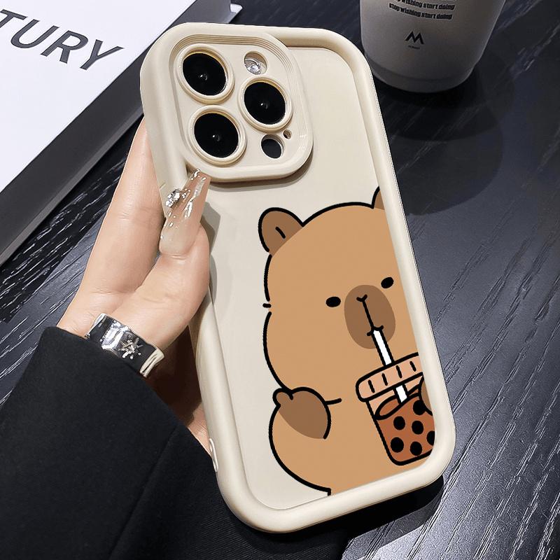Etui na telefon Kapibara do Samsung Galaxy A15 A35 A54 A55 S25 S24 S23 S22 S21 Ultra Plus S20 FE Silikonowe Odporne na wstrząsy Miękkie Pokrowiec
