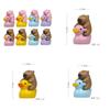 Capybara Ente Plüsch Pvc Kreative Schreibtischdekoration Für Heim- Büro-Dekor