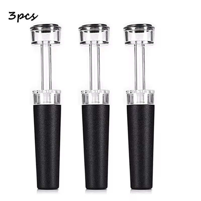 Vacuum Wine Stopper Reusable Stoppers with Built-in Vacuum Pump Leakproof Wine Bottle Sealer Silicone Caps,Wine Saver 5