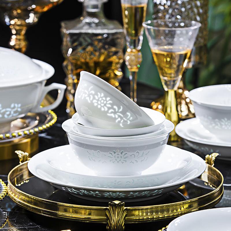 Jingdezhen Podszkliwna Porcelana Celadonowa Linglong Miska na Makaron