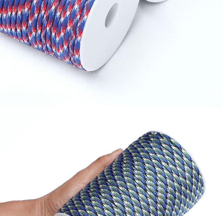 Paracord Exterior 100m 7 Miezuri 4mm: Ideal pentru Pasionații Militari și Brățări de Supraviețuire