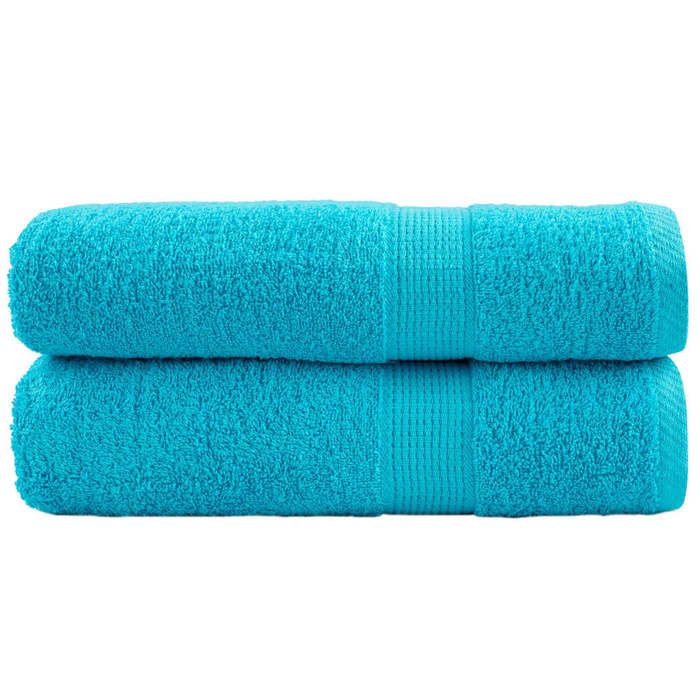 VidaXL Serviettes de Douche de Qualité Supérieure 2 pcs, Draps de Bain, Serviettes d'Invité, Serviettes de Salle de Bain 137452