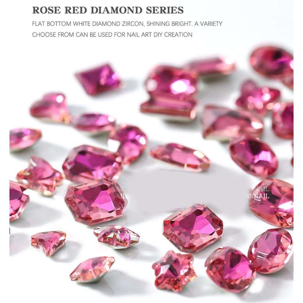 10Pcs Rhinestone Set Multi-Shapes Glitter Stones Rhinestones Nails Crystal Nail Art Rhinestones DIY Nail Art Accessory