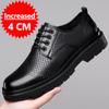 New Winter Hot Selling Men Thick Soled Hiking Shoes Warm Plush Outdoor Sports Leisure Shoes Men's Genuine Leather Lace Up Shoes