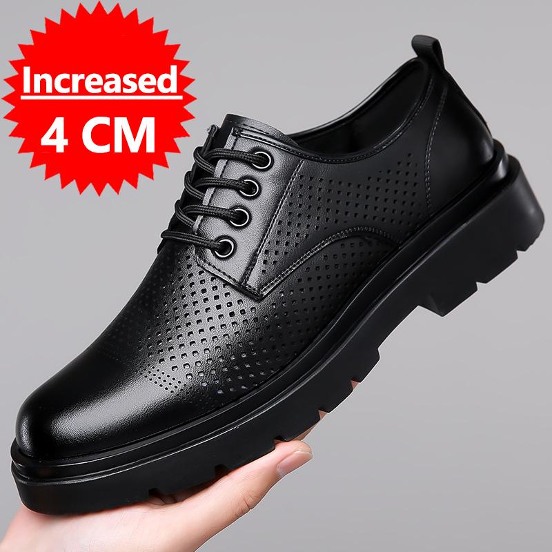 New Winter Hot Selling Men Thick Soled Hiking Shoes Warm Plush Outdoor Sports Leisure Shoes Men's Genuine Leather Lace Up Shoes