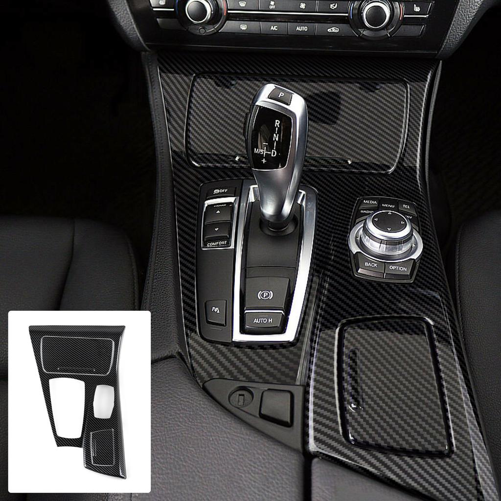WDV25 For BMW 5 Series F10 F11 (2010-2016) Trim Accessories. Car Center Console Dashboard Gear Shift Panel. Carbon Fiber ABS Sticker.