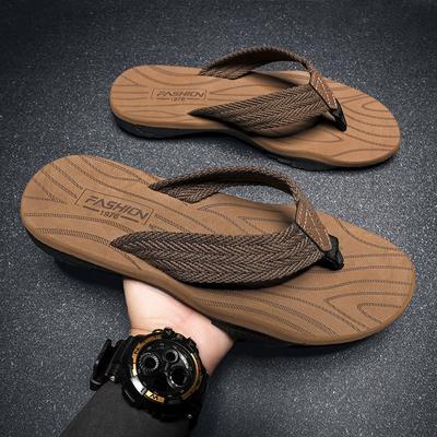 Herren Sommer Outdoor Stilvoll Trendig Zehentrenner Einzigartige Dicke Sohle Rutschfest Abriebfest Lässige Strandsandalen