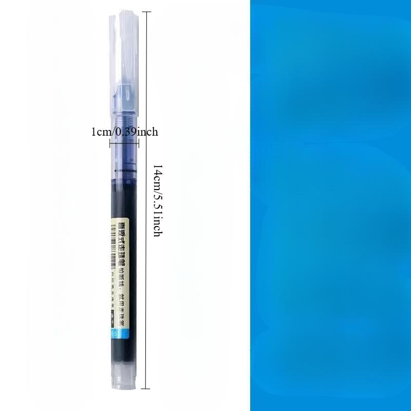 3/12PCS /set High Quality Needle Type Gel Pens Straight Liquid Ballpoint Pen Kawaii Stationery School Office Supplies Writing