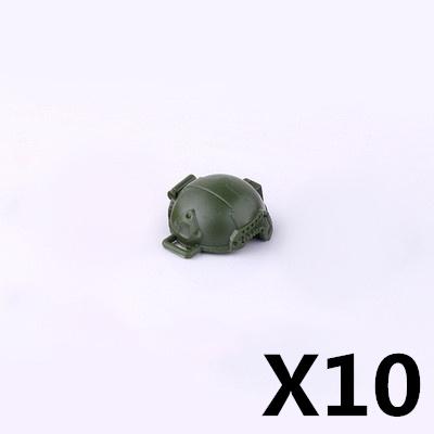 MOC Military Figures Accessories Building Blocks Helmet Night Vision Vest Knee Pads Tactical Belt Protective Mask Toys Kids J068