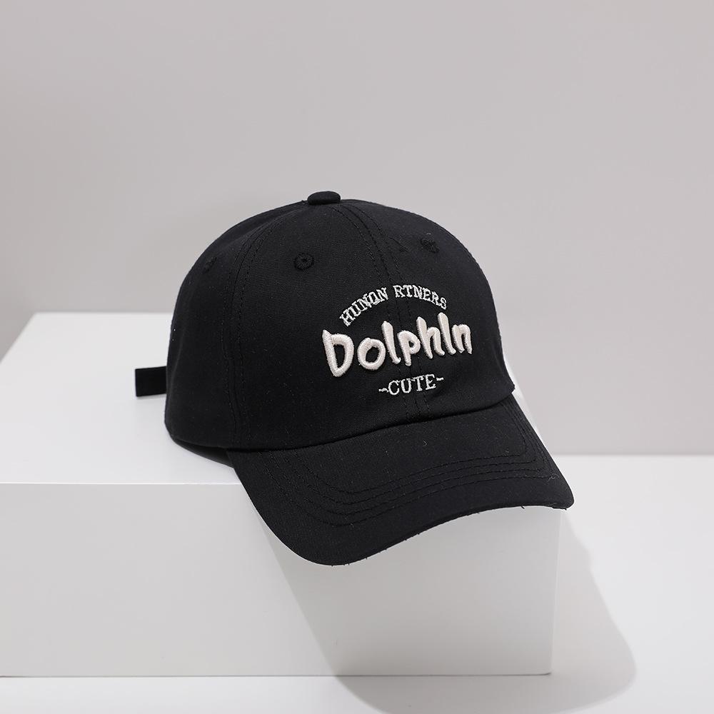 JYL TS DIY Буквы Детская Кепка Однотонная Вышитая Солнцезащитная Шляпа Хлопок black_52-54CM румяный розовый
